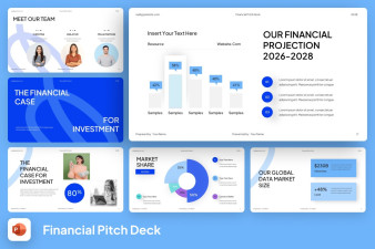 Financial Pitch Deck PowerPoint Template
